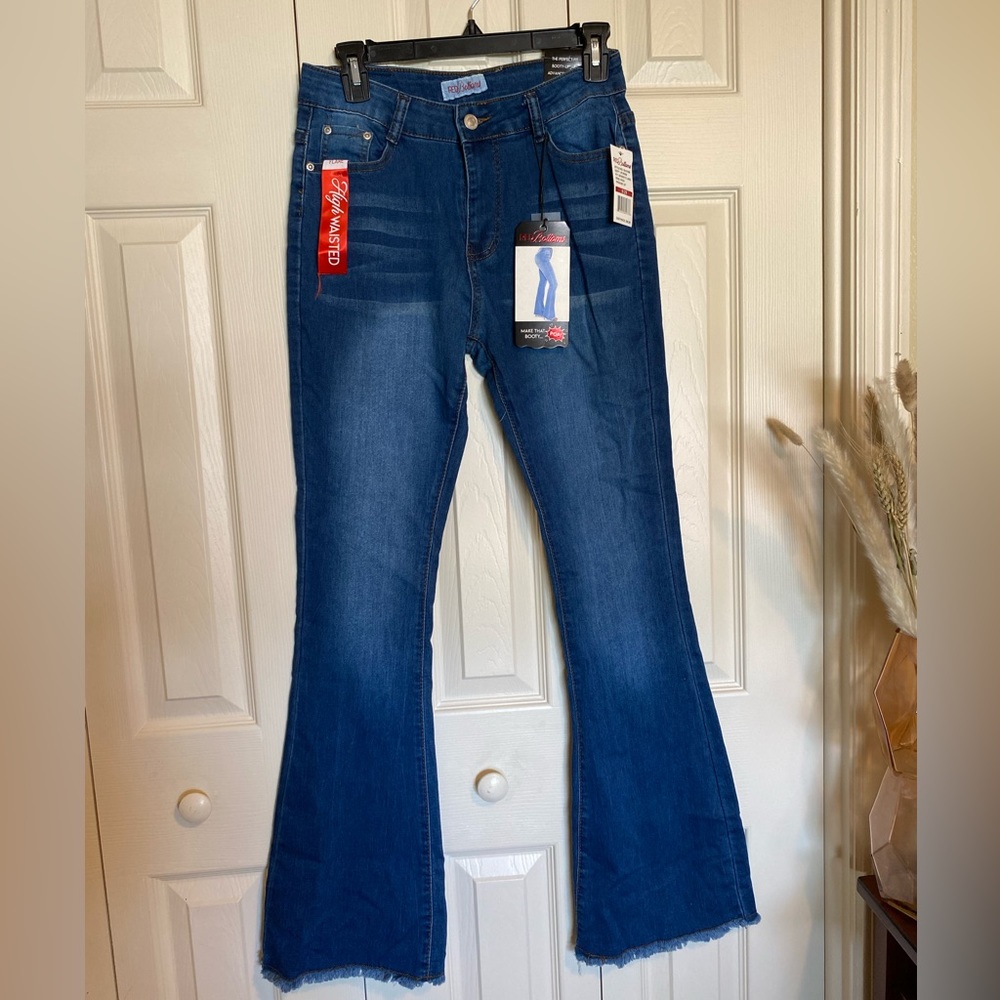 Medium dark blue Red Bottom Jeans